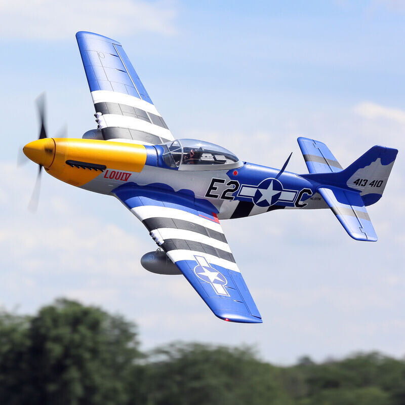 P-51D Mustang 1.5m Smart BNF Basic w/ AS3X and SAFE Select