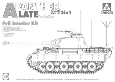 Takom 1/35 Panther A Late Prod. 2in1