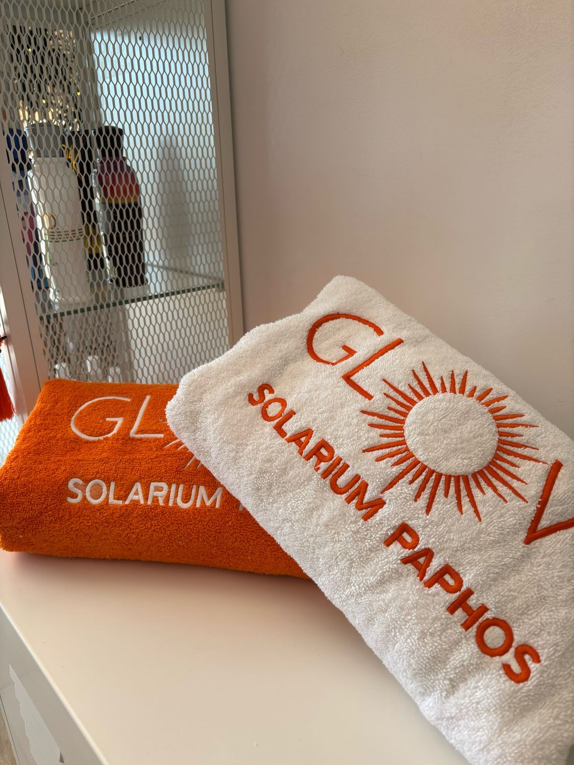 Glow branded towel