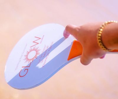 Glow branded bat &amp; pall play set
