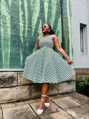 Princess Linen Flare Dress