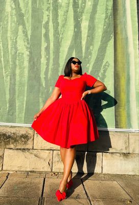 Nosihle Cotton Flare Dress ❤️