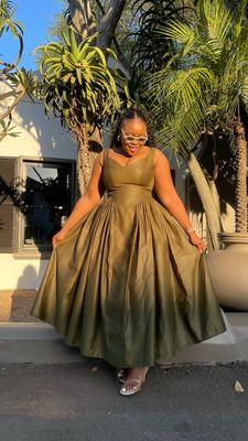 Nosihle Olive Green Dress