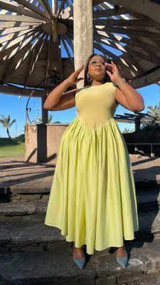 Citrus Muse Cotton Dress