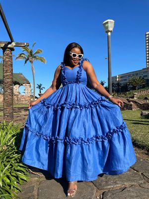 NonoBlu Linen Ruffle Dress