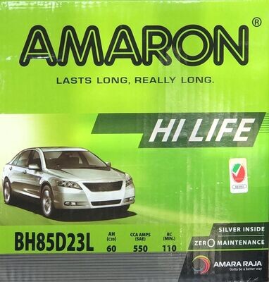 AMARON CAR BATTERY 12V 60AH 85D23LMF