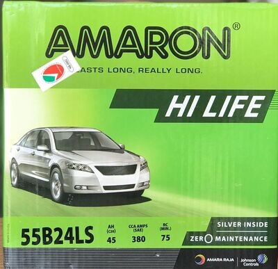 AMARON CAR BATTERY 12V 45AH 55B24LS