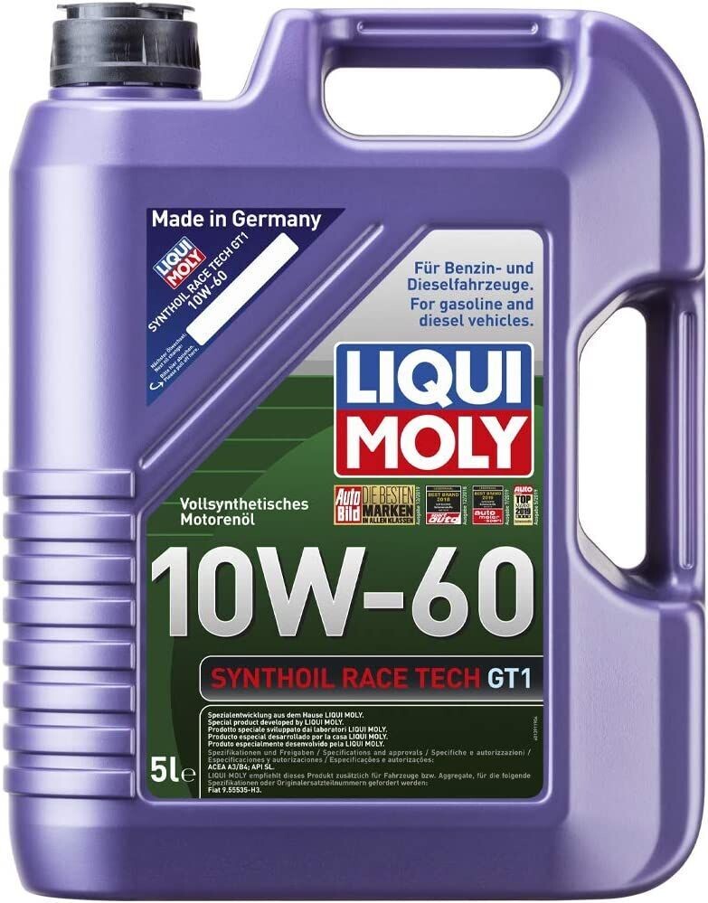 LIQUI MOLY 10W60 SYNTH RACE TECH GT1 ENGINE OIL 5LTR
