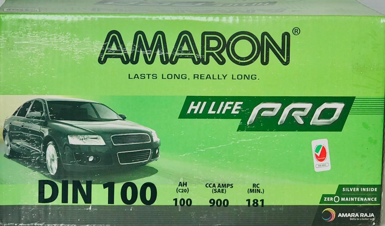 AMARON CAR BATTERY 12V 100AH DIN100