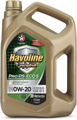 CALTEX HAVOLINE 0W20 FULLY SYNTHETIC ENGINE OIL 4LTR