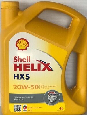 SHELL HELIX HX5 20W50 ENGINE OIL 4LTR