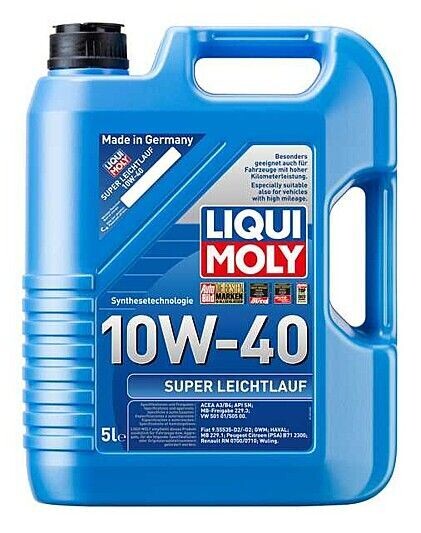 LIQUI MOLY SUPER LEICHTLAUF 10W40 ENGINE OIL 5LTR