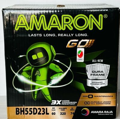 AMARON CAR BATTERY 12V 60AH 55D23L