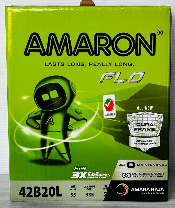 AMARON CAR BATTERY 12V 35AH NS40ZL / 42B20L