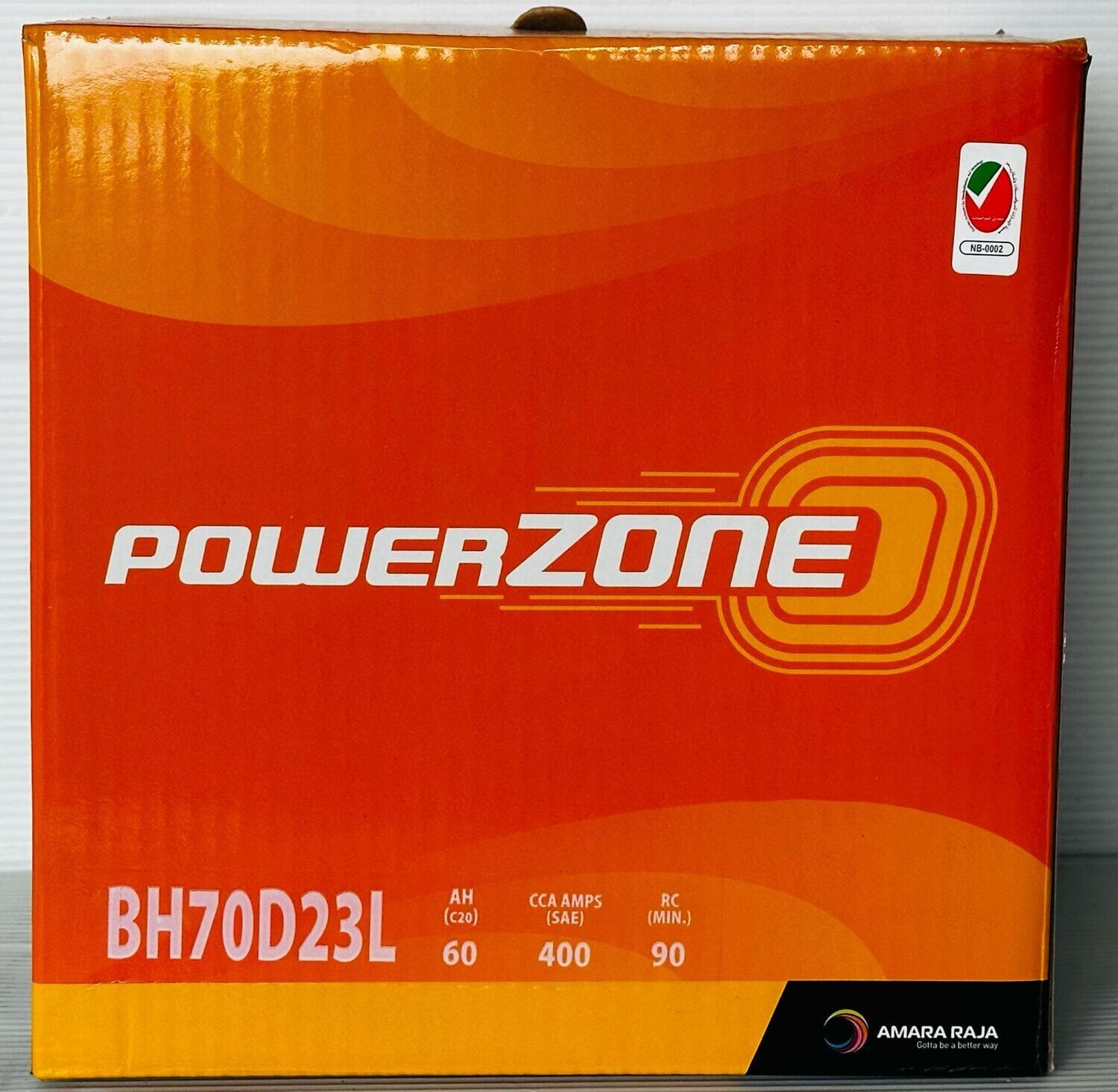 POWERZONE CAR BATTERY 12V 60AH 70D23L / 55D23L