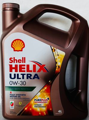 SHELL HELIX ULTRA 0W-30 FULLY SYNTHETIC ENGINE OIL 4LTR