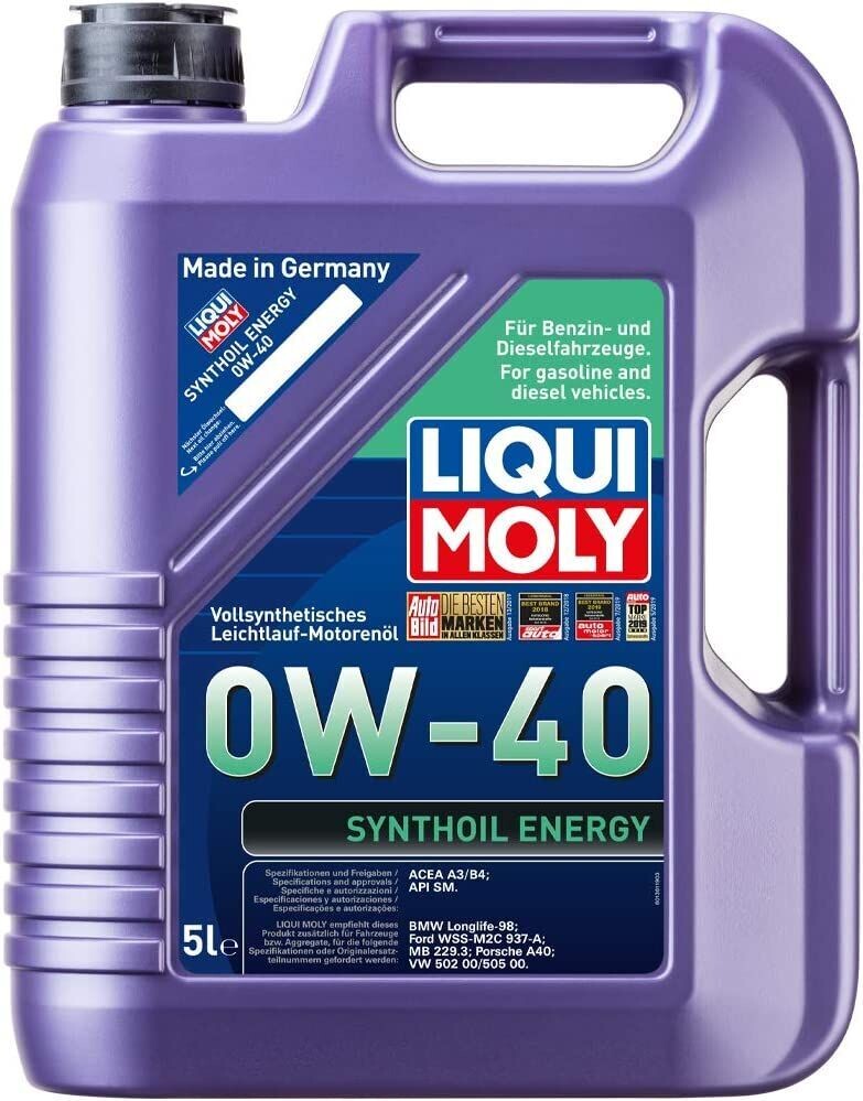 LIQUI MOLY 0W40 SYNTHOIL ENERGY ENGINE OIL 5LTR