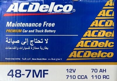 AC DELCO CAR BATTERY 12V 70AH 48-7MF