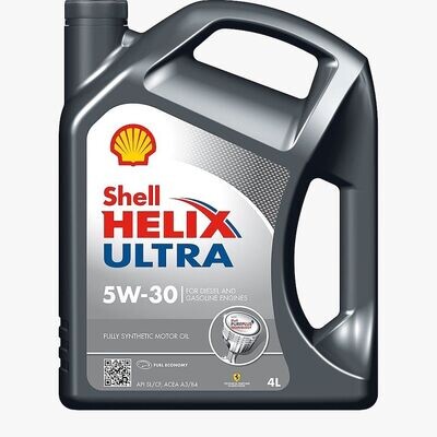SHELL HELIX ULTRA FULLY SYNTHETIC ENGINE OIL 5W30 4LTR SHELL HELIX ULTRA FULLY SYNTHETIC ENGINE OIL 5W30 4LTR