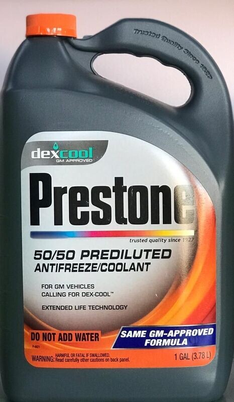 PRESTONE DEX-COOL RADIATOR COOLANT 4LTR