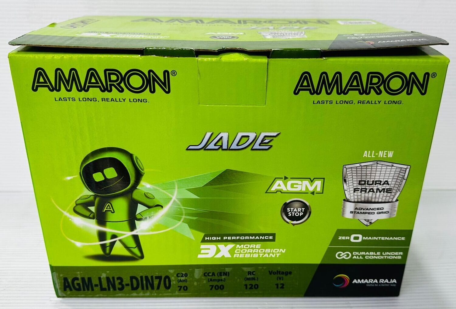 AMARON AGM CAR BATTERY 12V 70AH DIN70/LN3 AMARON AGM CAR BATTERY 12V 70AH DIN70/LN3
