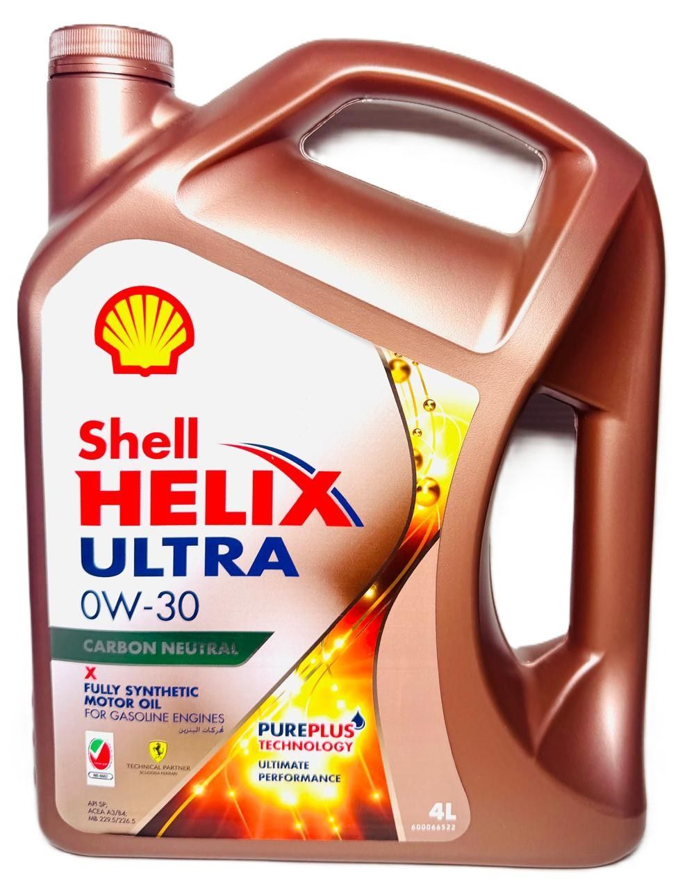 SHELL HELIX ULTRA 0W-30 FULLY SYNTHETIC ENGINE OIL 4LTR