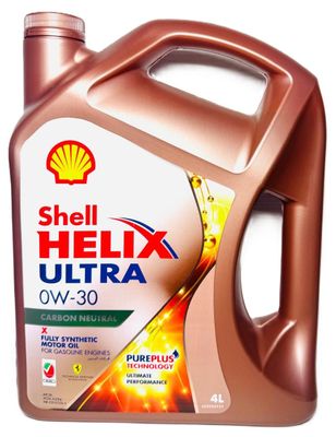 SHELL HELIX ULTRA 0W-30 FULLY SYNTHETIC ENGINE OIL 4LTR