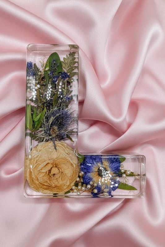 Initialen JUMBO ca. 23cm hoch - aus Epoxidharz – personalisierbare Erinnerung | memories&art