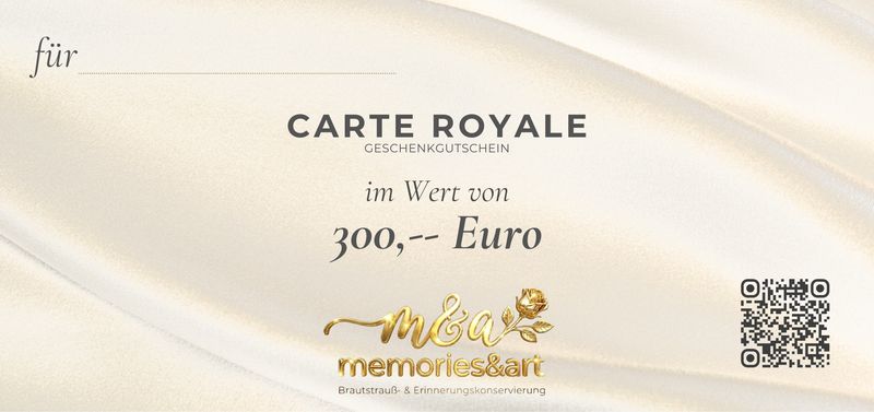 CARTE ROYALE Geschenkgutschein