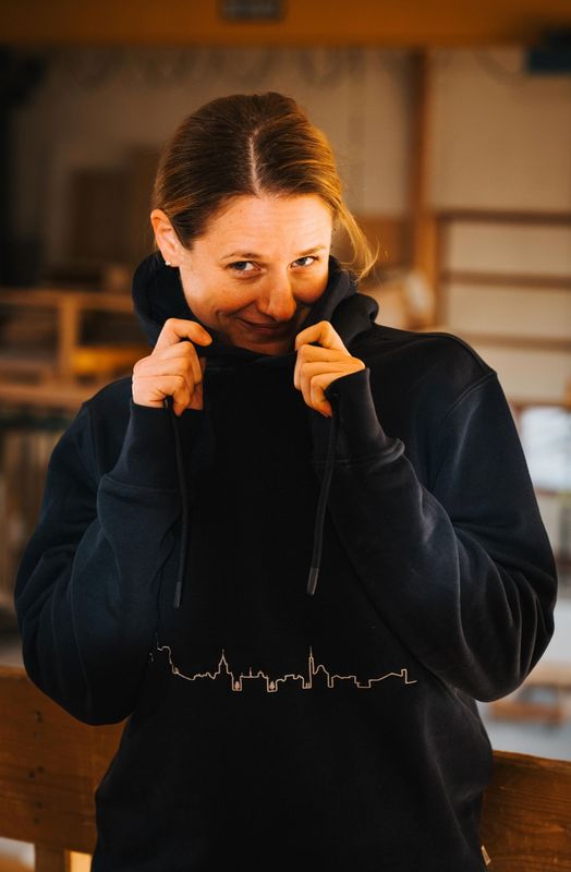Kapuzen-Sweatshirt dunkelblau