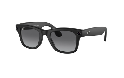 RAYBAN META WAYFARER MATTE BLACK POLA RW4006  S50