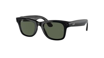 RAYBAN META WAYFARER SHINY BLACK G-15 RW4006