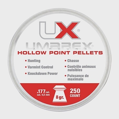 UMAREX HOLLOW POINT .177 CAL PELLETS (250 COUNT)
