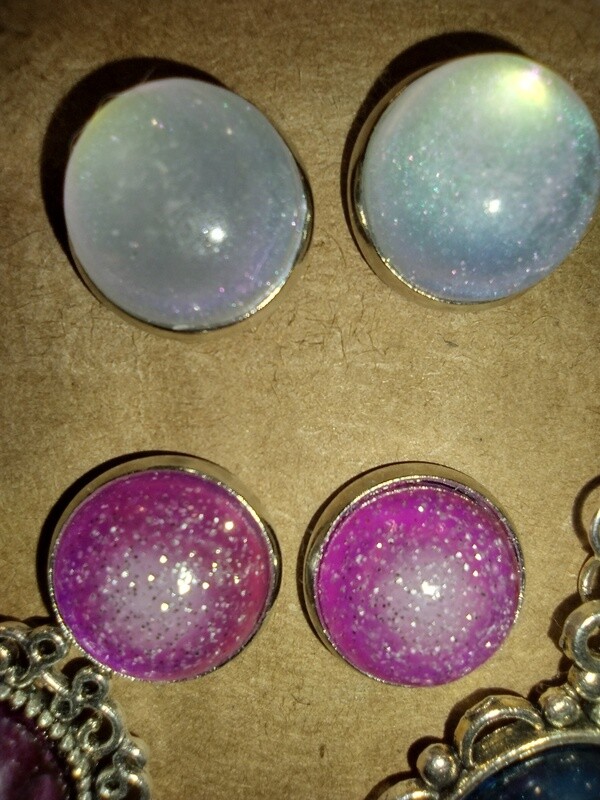 Mini Button Earrings!