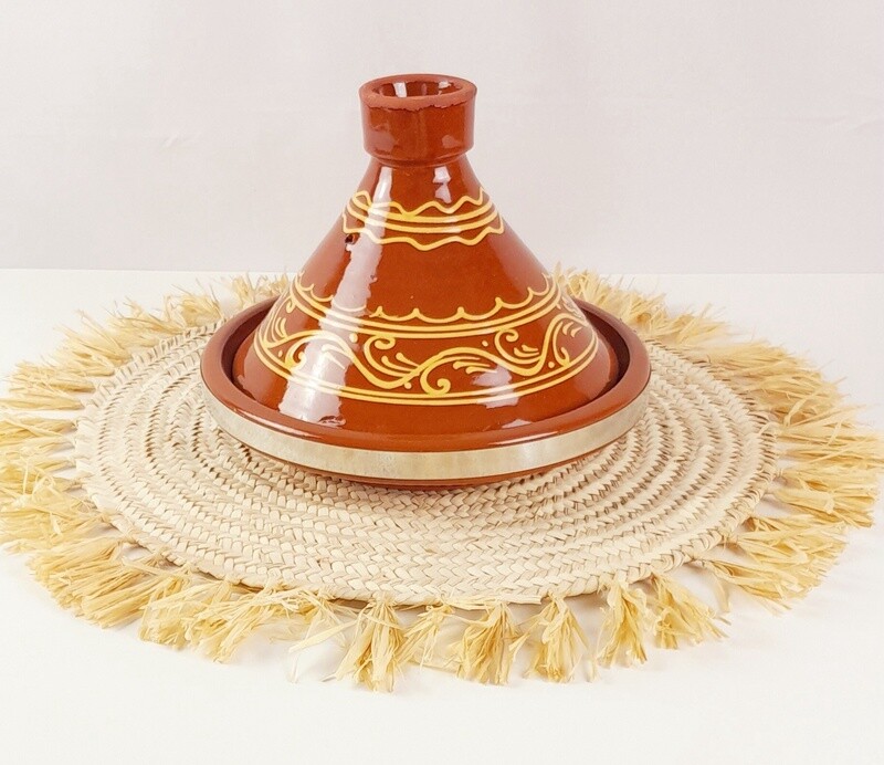 Oosterse Tagine Aardewerk H19 x D25cm    M