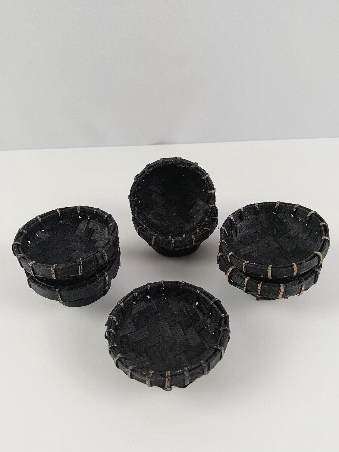 OFFER Schaaltje  Bamboe 8.5cm Zwart