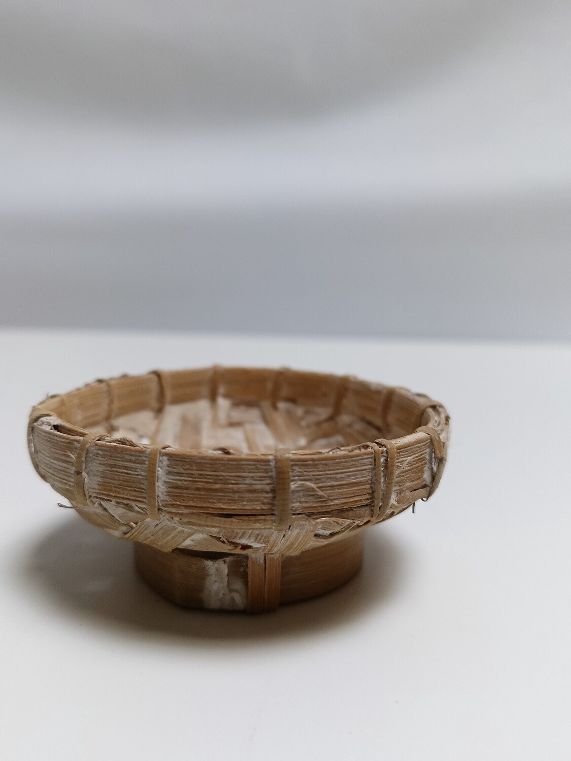 OFFER Schaaltje Bamboe 8.5cm Whitewash