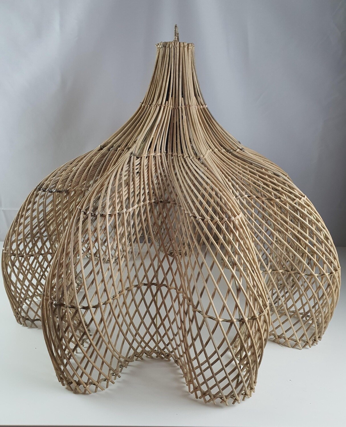 BALI Rotan Bloem Lamp L Naturel D60cm