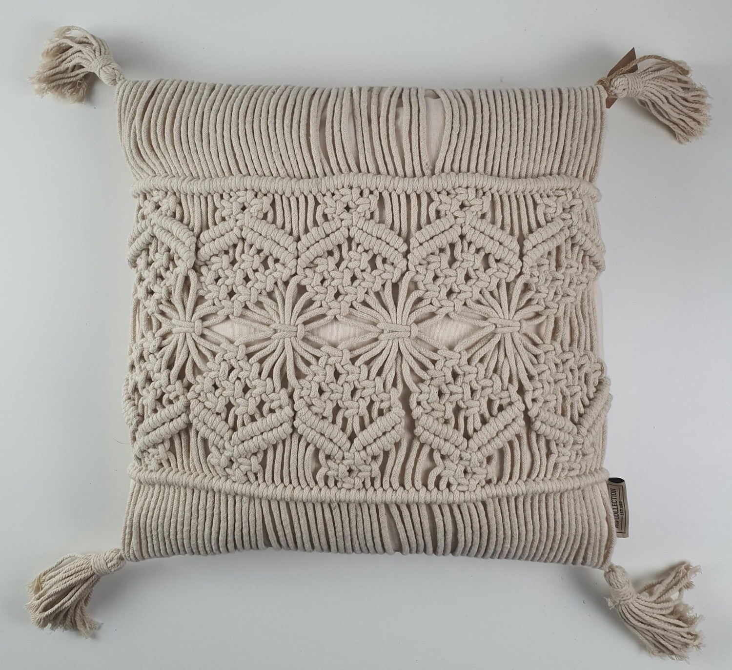 KUSSEN Macramé Katoen Kwastjes  40x40cm