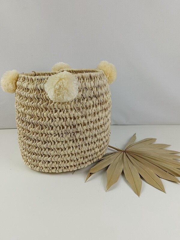 PALMBLAD Mand met Pom  Medium PALMBLAD Mand met Pom  Medium