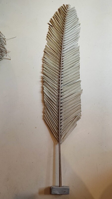PALM Leaf 1.20m Naturel met voet PALM Leaf 1.20m Naturel met voet