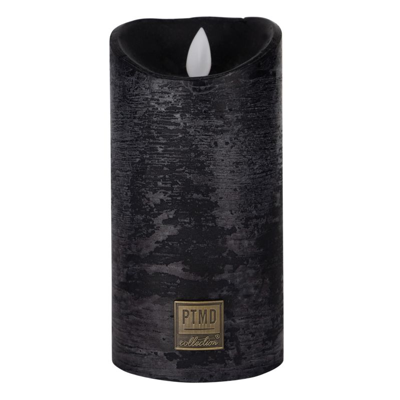 LED Kaars PTMD Rustik Black L LED Kaars PTMD Rustik Black L