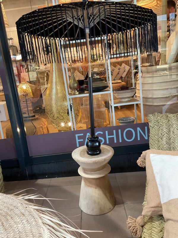 Kruk / bijzettafel Diabolo Elegant  licht hout