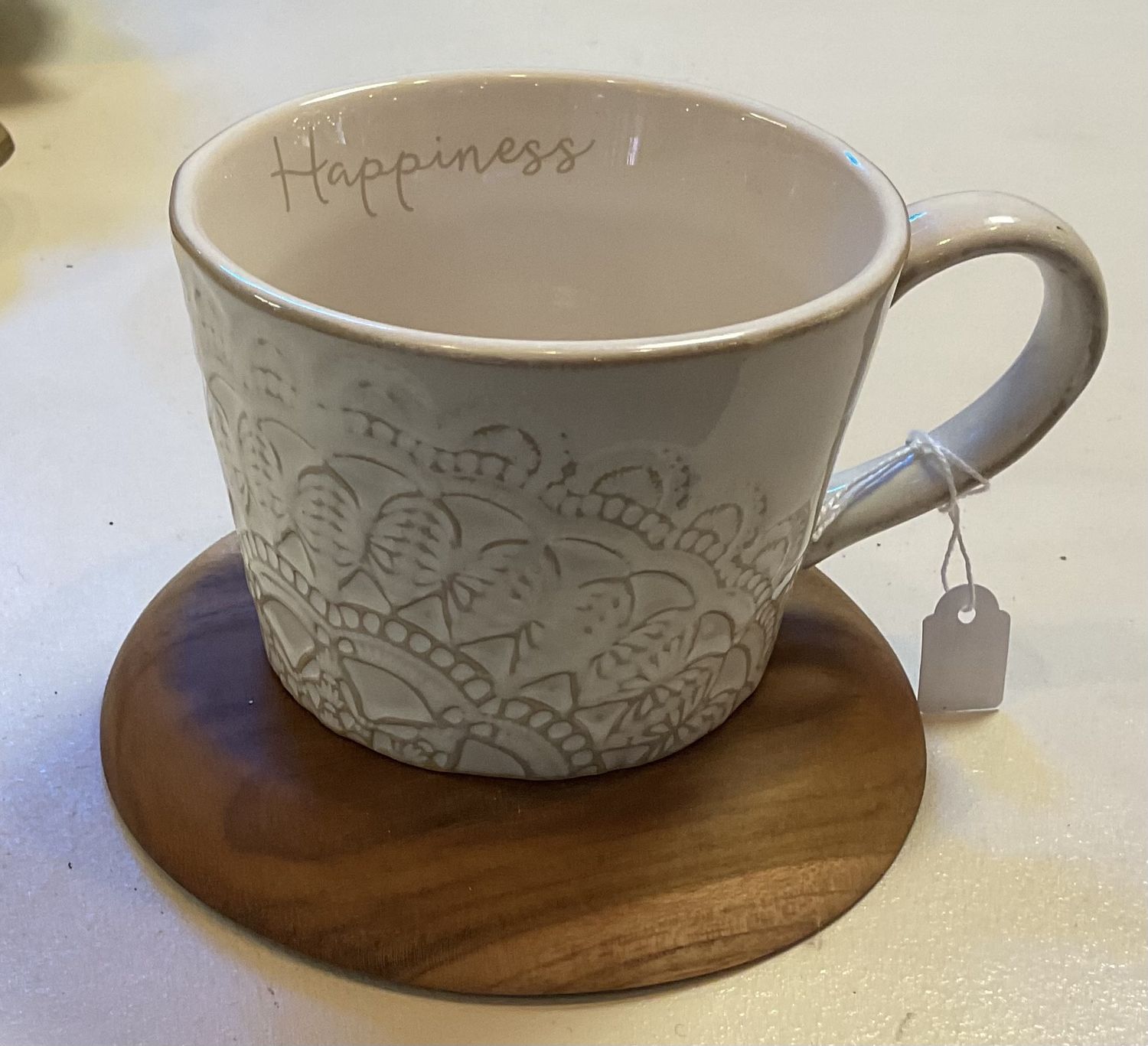 Happiness Mugg 14x10x6cm White 280026