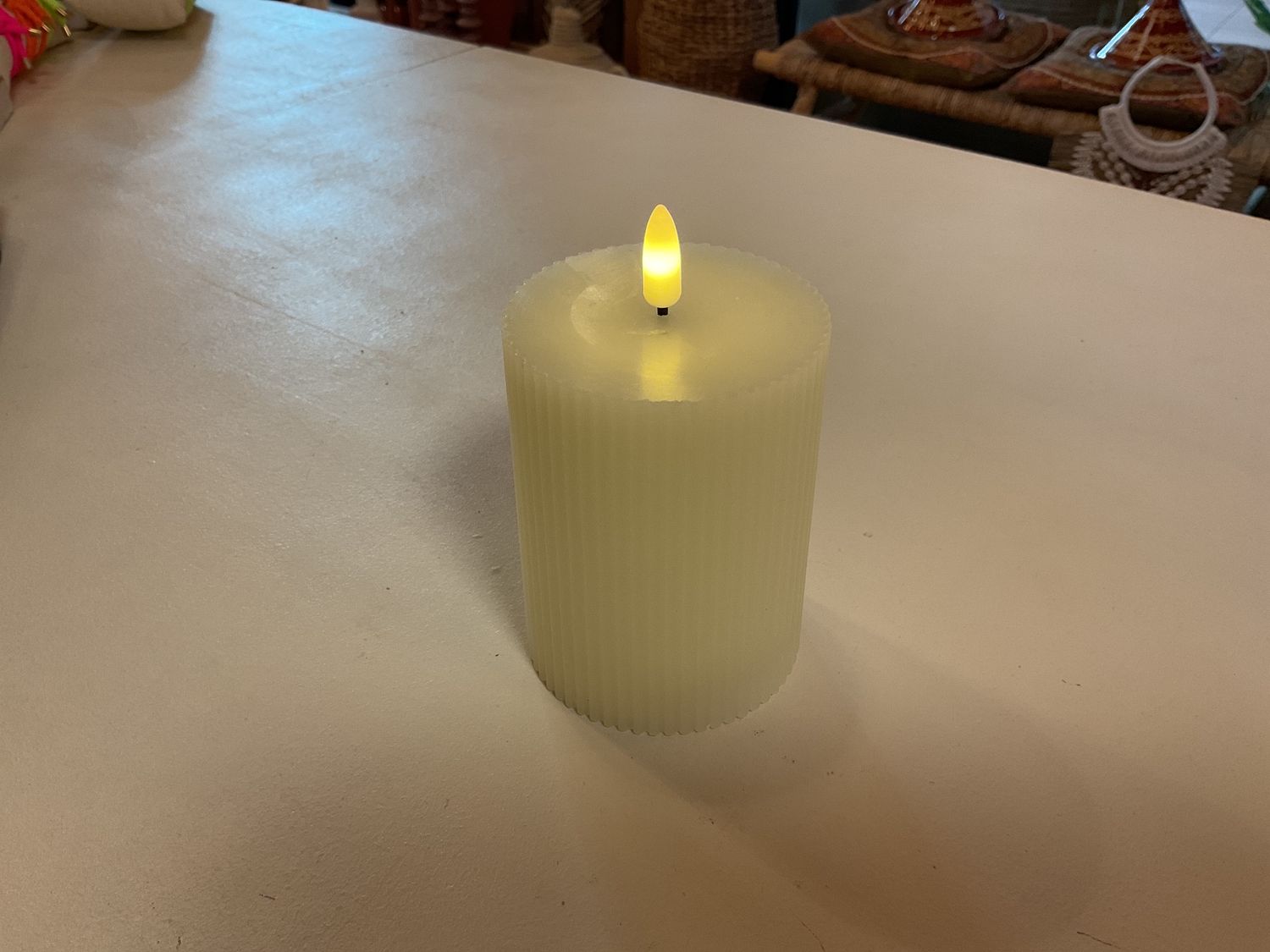 Led Kaars Crème S