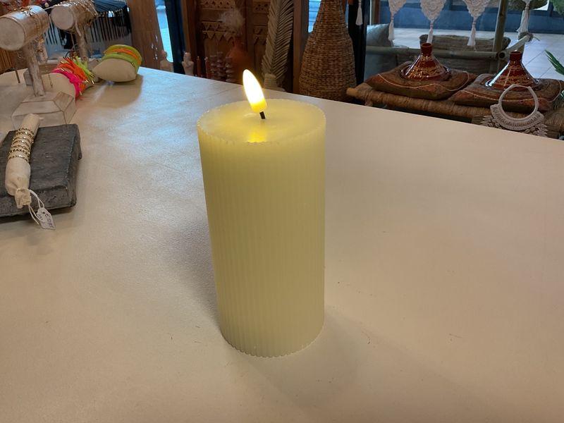Led Kaars Crème L