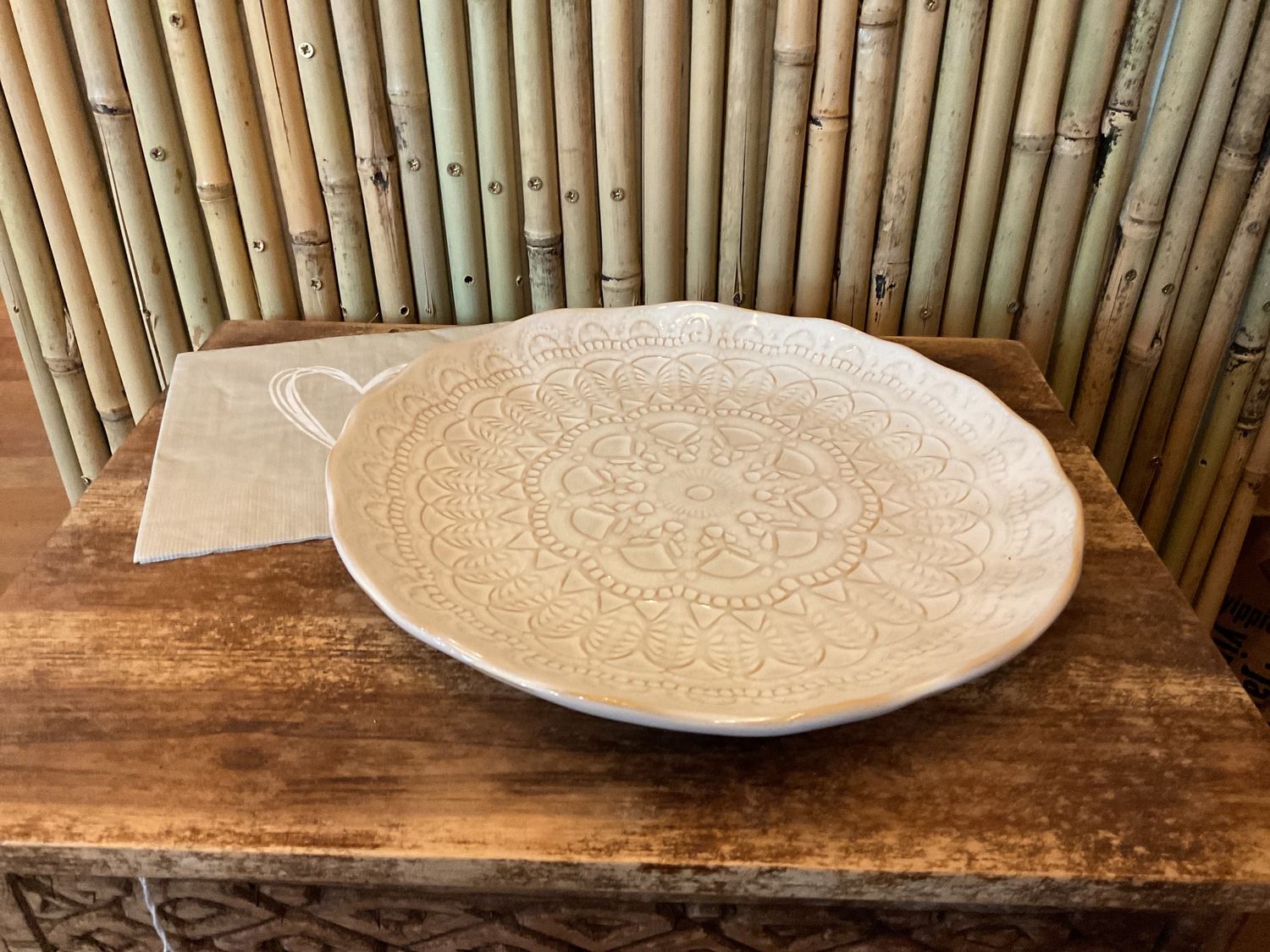 Happiness diner bord 25x2x5cm 280046 Happiness diner bord 25x2x5cm 280046