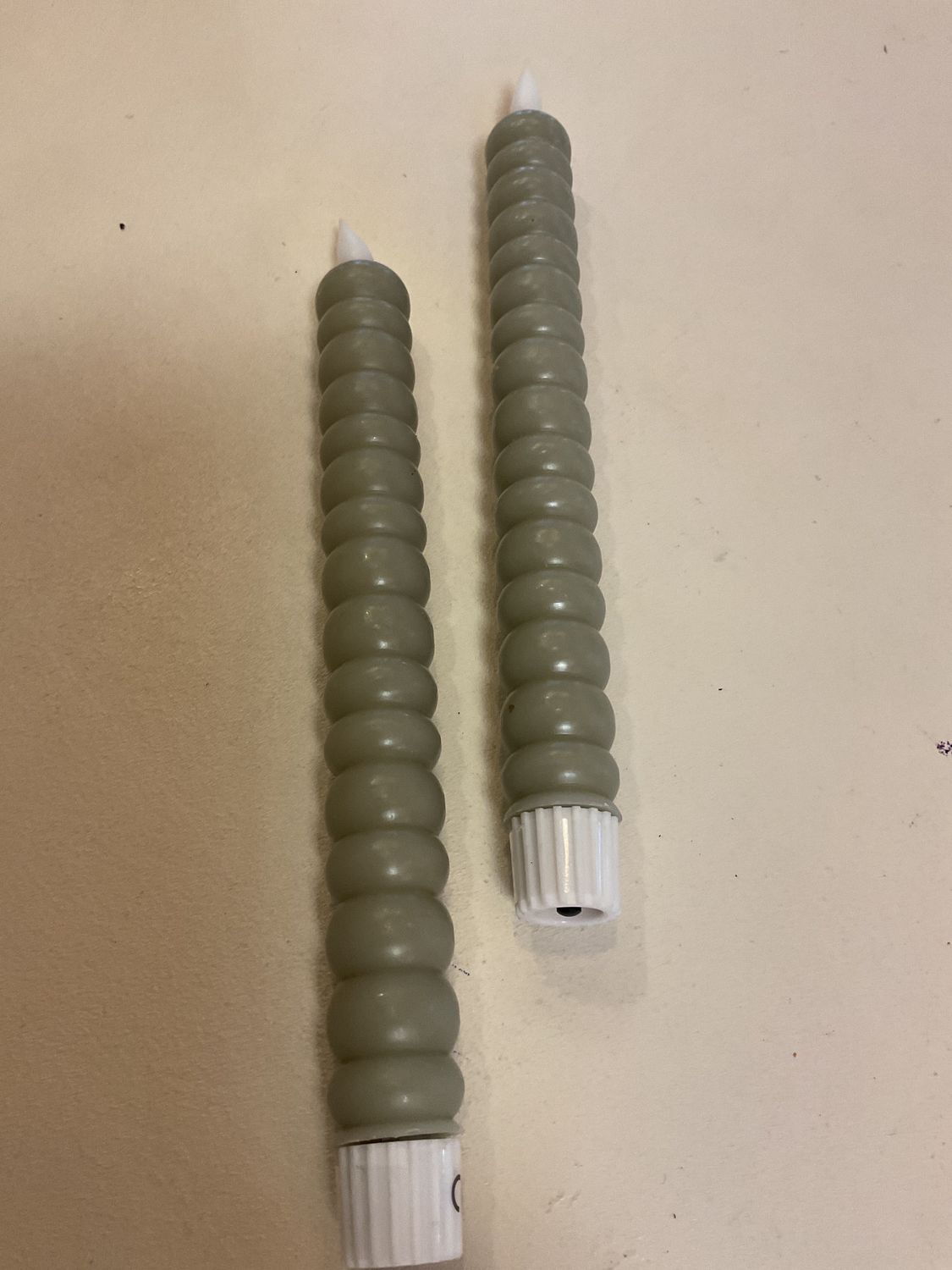 LED Diner Kaars Bulb  green per 2