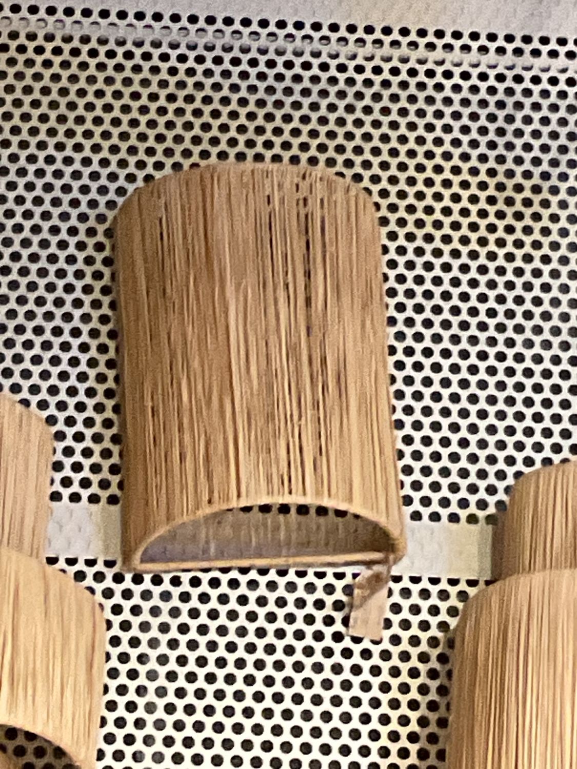 RAFFIA Wand Lamp Half Rond H27xB20cm  Enkel