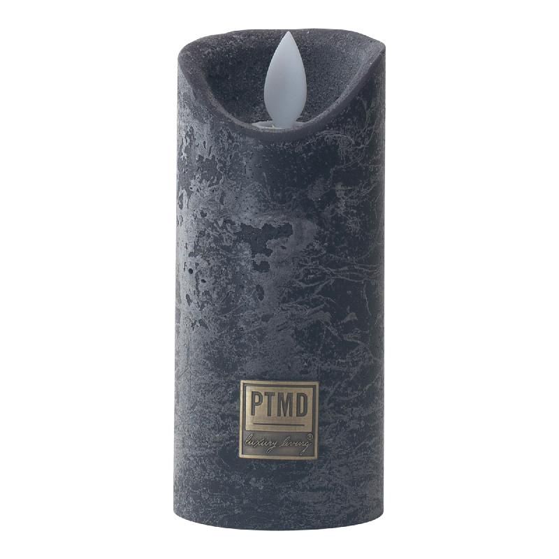 LED Light Candle rustic black moveable flame XS